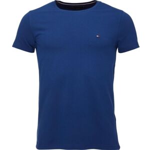 Tommy Hilfiger STRETCH SLIM FIT Pánske tričko, modrá, veľkosť