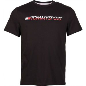 Tommy Hilfiger T-SHIRT LOGO CHEST čierna L - Pánske tričko