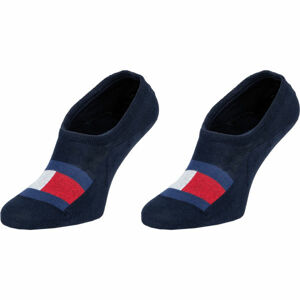 Tommy Hilfiger MEN FOOTIE 2P FLAG Pánske ponožky, tmavo modrá, veľkosť 39 - 42