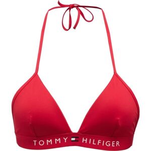 Tommy Hilfiger TH ORIGINAL-TRIANGLE FIXED FOAM Dámsky vrchný diel plaviek, červená, veľkosť XS