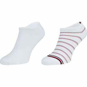 Tommy Hilfiger WOMEN SNEAKER 2P PREPPY Dámske ponožky, biela, veľkosť 39 - 42