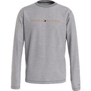Tommy Hilfiger TOMMY ORIGINAL-CN LS TEE LOGO Pánske tričko s dlhým rukávom, sivá, veľkosť S