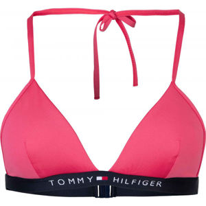 Tommy Hilfiger TRIANGLE FIXED červená XS - Dámsky vrchný diel plaviek