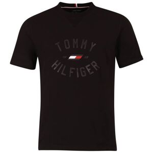 Tommy Hilfiger VARSITY GRAPHIC S/S TEE Pánske tričko, čierna, veľkosť XXL