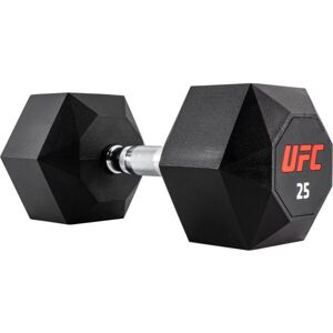 UFC OCTAGON DUMBBELL 25 KG Jednoručná šesťhranná činka, čierna, veľkosť 25 KG