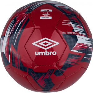 Umbro NEO TRAINER MINIBALL Mini futbalová lopta, vínová,biela,tmavo modrá, veľkosť