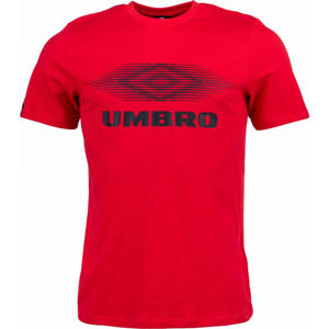 Umbro FW MOIRE GRAPHIC TEE Pánske tričko, červená,čierna, veľkosť