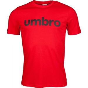 Umbro LINEAR LOGO GRAPHIC TEE červená XL - Pánske tričko