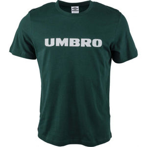 Umbro LINEAR LOGO TEE Pánske tričko, tmavo zelená, veľkosť M