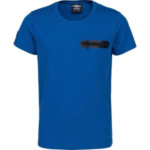 Umbro HARI Chlapčenské polo tričko s krátkym rukávom, tmavo modrá, veľkosť 128-134