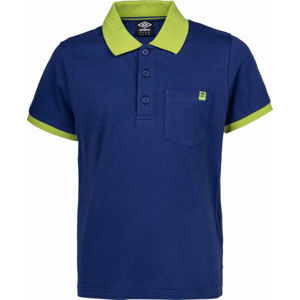 Umbro PERUN Chlapčenské polo tričko s krátkym rukávom, tmavo modrá, veľkosť 152-158
