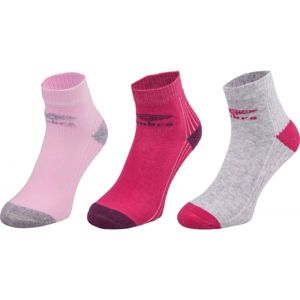 Umbro SPORT SOCKS 3P Detské ponožky, ružová, veľkosť 32-35