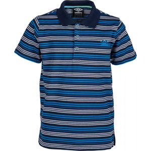 Umbro PERRY Detské polo tričko, modrá,biela,čierna, veľkosť