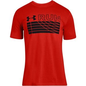 Under Armour RUN TRACK GRAPHIC červená M - Pánske bežecké tričko