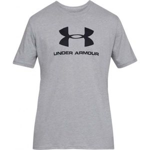 Under Armour SPORTSTYLE LOGO SS Pánske tričko, sivá, veľkosť XL