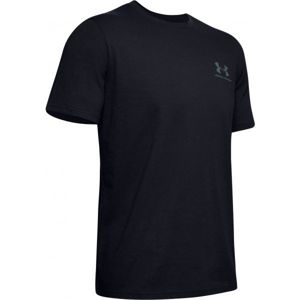 Under Armour SPORTSTYLE LC BACK TEE Pánske tričko, čierna, veľkosť XL