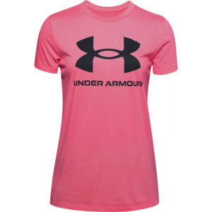 Under Armour LIVE SPORTSTYLE GRAPHIC SS Dámske tričko, ružová, veľkosť XL