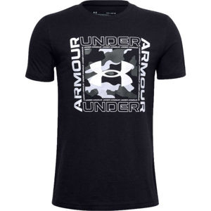 Under Armour LIVE RIVAL INSPIRED SS Chlapčenské tričko, čierna, veľkosť L