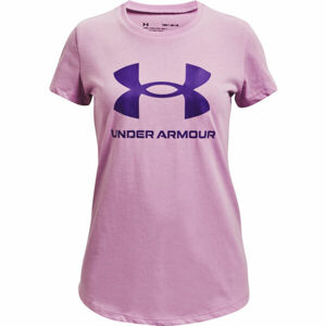 Under Armour LIVE SPORTSTYLE GRAPHIC SS Dievčenské tričko, ružová, veľkosť XL