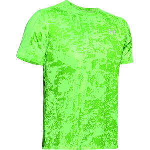 Under Armour SPEED STRIDE PRINTED SS zelená M - Pánske bežecké tričko