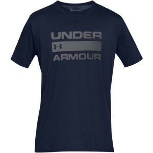 Under Armour TEAM ISSUE WORDMARK SS tmavo modrá L - Pánske tričko