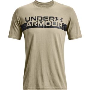 Under Armour UA CAMO CHEST STRIPE SS Pánske tričko, čierna, veľkosť XXL