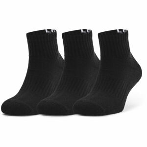Under Armour UA CORE QTR 3PK Ponožky, čierna, veľkosť L