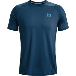 Under Armour HG ARMOUR FITTED SS Pánske tričko s krátkym rukávom, tmavo modrá, veľkosť