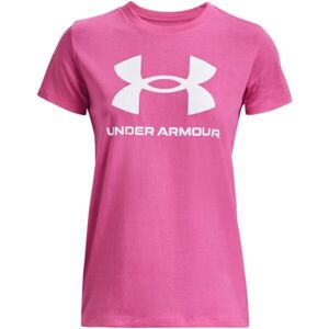 Under Armour LIVE SPORTSTYLE GRAPHIC SS Dámske tričko, ružová, veľkosť sm