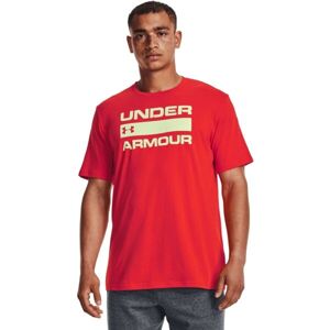 Under Armour UA TEAM ISSUE WORDMARK SS Pánske tričko, červená, veľkosť L