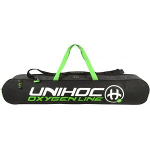 Unihoc OXYGEN LINE 12 čierna NS - Taška na florbalové hokejky