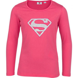 Warner Bros SILA SUPERGIRL Dievčenské tričko, ružová, veľkosť 128-134