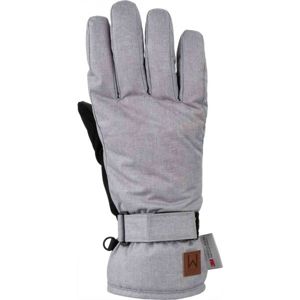 Willard RONNA Dámske lyžiarske rukavice, sivá, veľkosť L