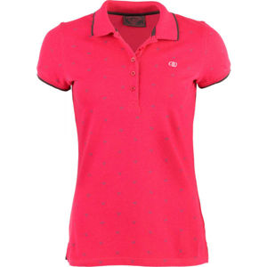 Willard MELA Dámske tričko s golierom, ružová,biela,sivá, veľkosť