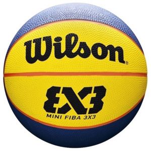 Wilson FIBA 3X3 MINI RUBBER BSKT Mini basketbalová lopta, žltá, veľkosť os