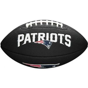 Wilson MINI NFL TEAM SOFT TOUCH FB BL NE Mini lopta na americký futbal, čierna, veľkosť UNI