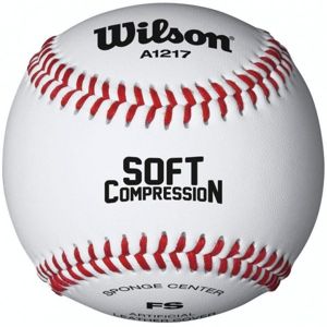 Wilson SOFT COMPRESSION Bejzbolová lopta, biela, veľkosť