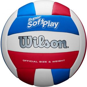 Wilson SUPER SOFT PLAY VBALL Volejbalová lopta, biela,modrá,červená, veľkosť