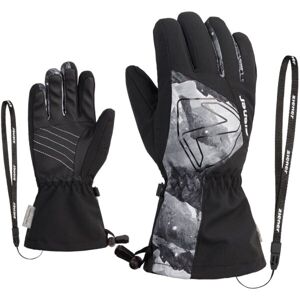 Ziener LAVAL AS® AW JUNIOR Detské lyžiarske rukavice, čierna, veľkosť