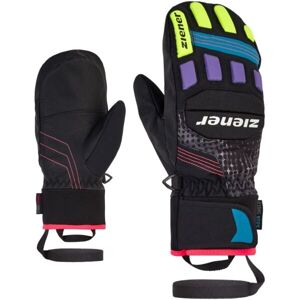 Ziener LURON Detské lyžiarske rukavice, čierna, veľkosť 6